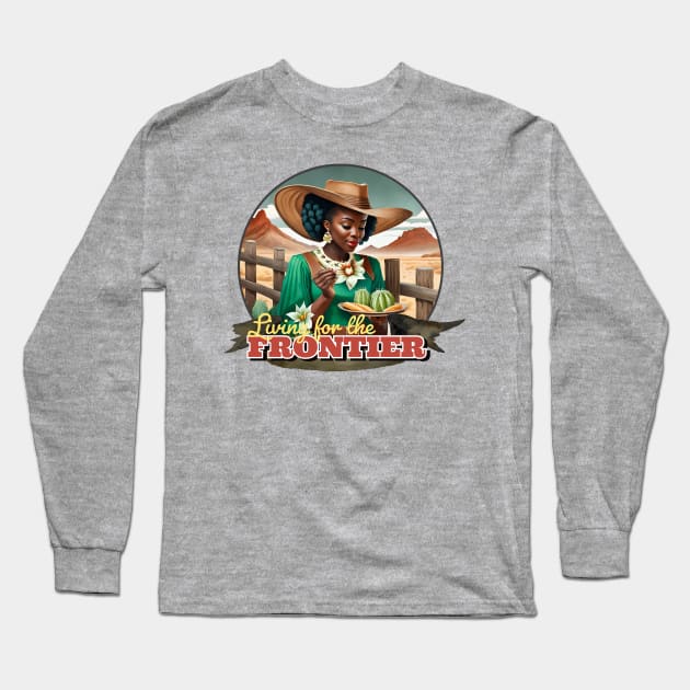 Disney - Living for the Frontier Walt Disney World, Disneyland, Frontierland, Magic Kingdom, Tiana Long Sleeve T-Shirt by MandaTshirt